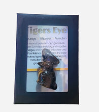 Load image into Gallery viewer, Tigers Eye Hand Carved Rabbit