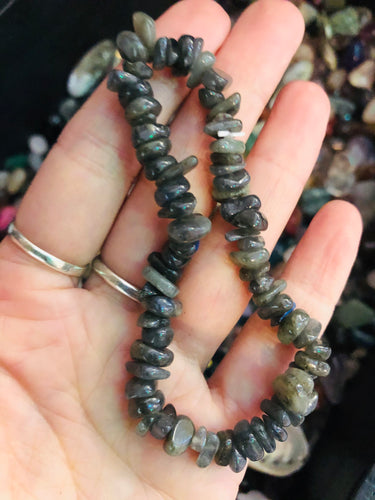 Labradorite  Chip Bracelet