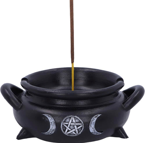 Cauldron Incense Burner triple moon