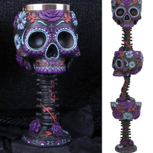 Load image into Gallery viewer, Day Of The Dead Goblet / Wine Glass