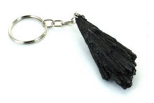 Load image into Gallery viewer, Black Kyanite Keyring