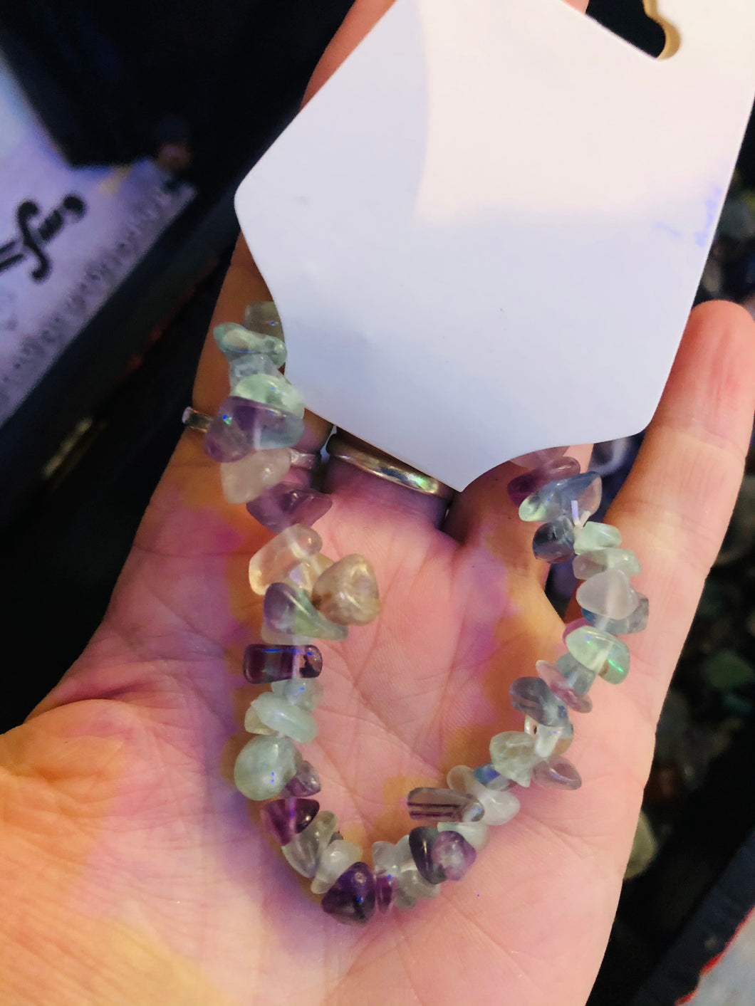 Fluorite Chip Bracelet