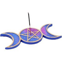 Load image into Gallery viewer, Triple Moon Incense Holder