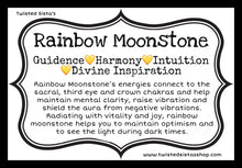 Load image into Gallery viewer, Rainbow Moonstone tumble stone