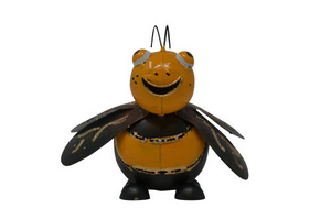 Hanging Metal Bee Tealight Candle Holder