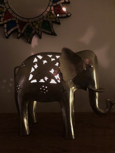 Handmade Indian Elephant Tealight Holder