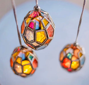 Moroccan Style Hanging Glass Lantern