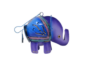 Hanging Metal Elephant Tealight Candle Holder