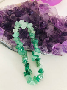 Green Aventurine chip bracelet