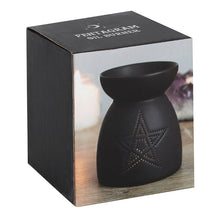 Load image into Gallery viewer, PENTAGRAM CUT OUT BLACK OIL BURNER