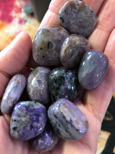 Charoite ( A Grade ) tumble stone