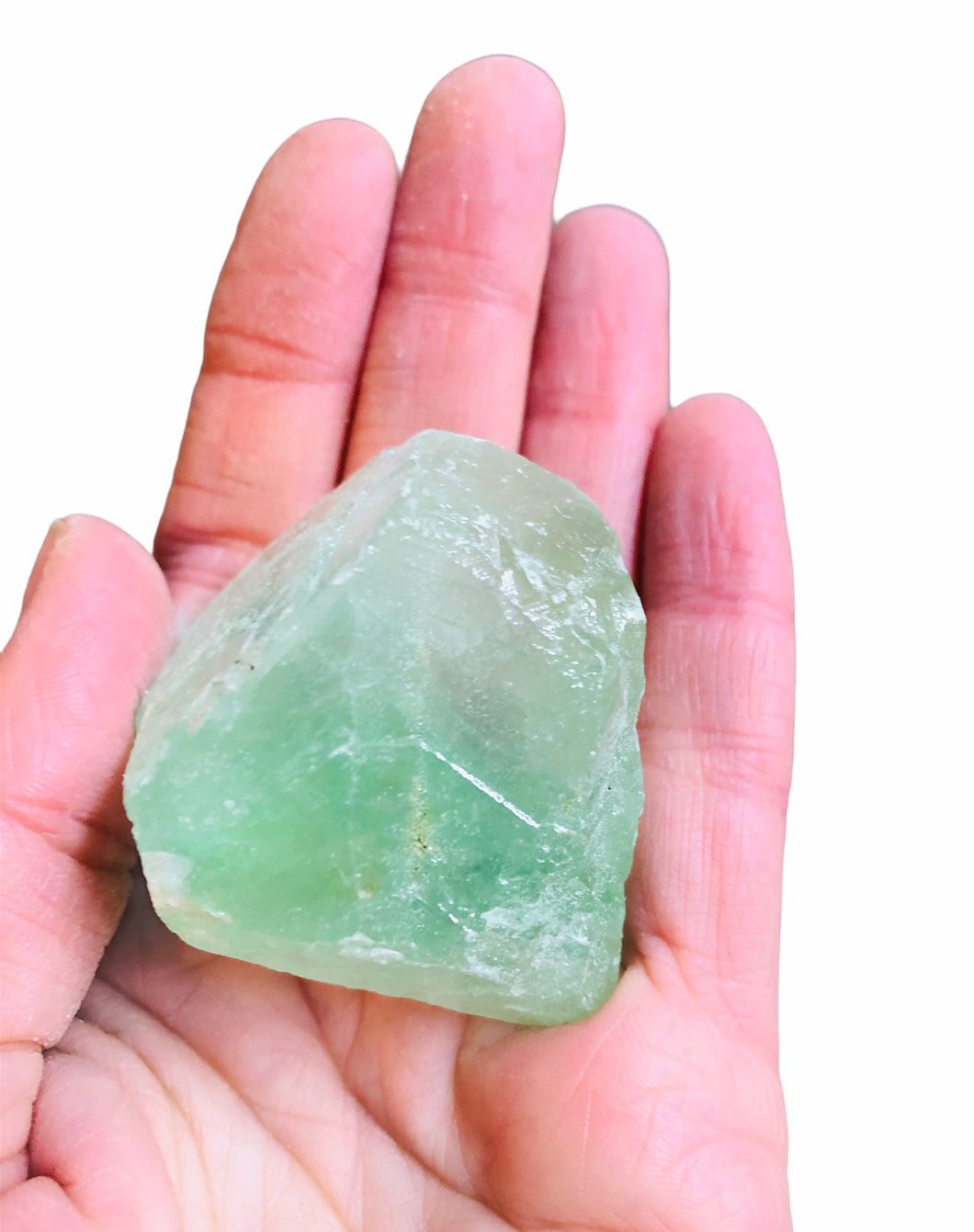 Green calcite rough