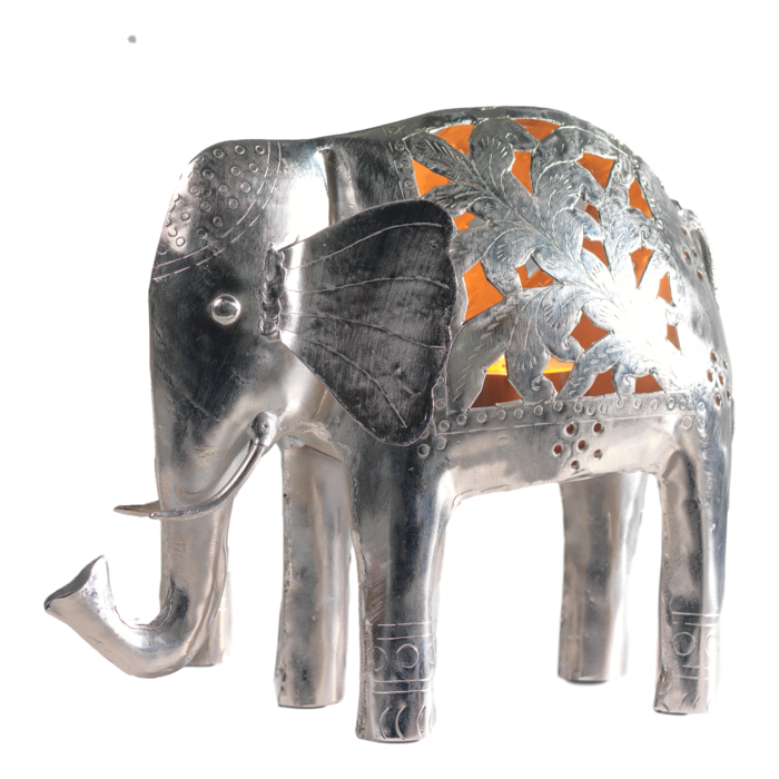 Handmade Indian Elephant Tealight Holder