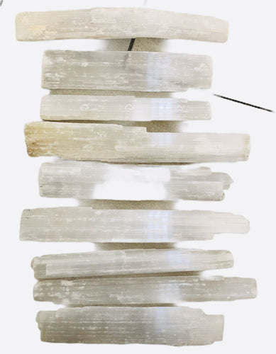 Large rough Selenite rulers