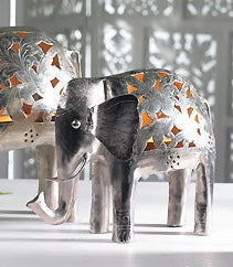 Handmade Indian Elephant Tealight Holder