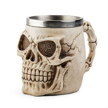 Load image into Gallery viewer, Tankard Ivory Skull Face