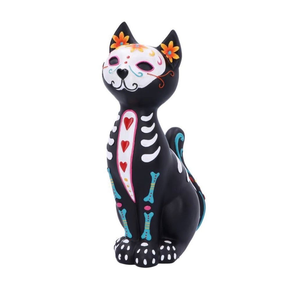 Sugar Puss 26cm Sugar Puss Figurine Day of the Dead Cat Ornament