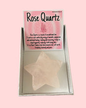 Load image into Gallery viewer, Rose Quartz Large Star Gift