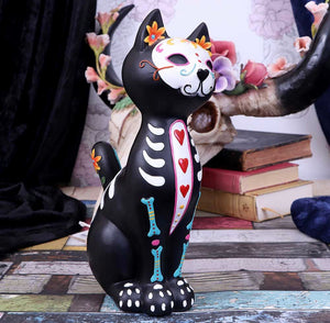 Sugar Puss 26cm Sugar Puss Figurine Day of the Dead Cat Ornament