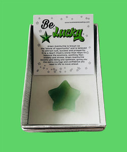 Gift Boxed Green Aventurine Lucky Stars