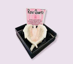 Rose Quartz Angel Gift Boxed