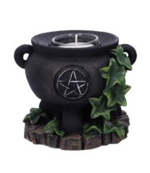 Ivy Cauldron Candle Holder