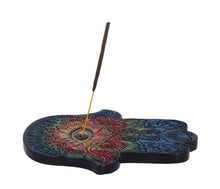 Load image into Gallery viewer, Hamsa&#39;s Strength Hand Incense Stick Burner