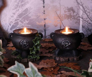 Ivy Cauldron Candle Holder