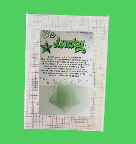 Gift Boxed Green Aventurine Lucky Stars