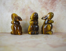 Load image into Gallery viewer, Tigers Eye Hand Carved Rabbit