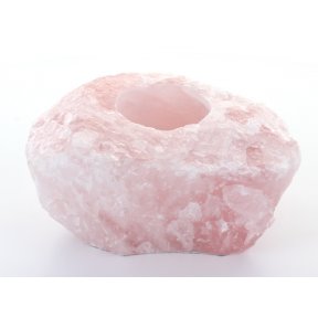 Rose Quartz Candle Holder